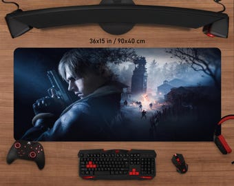 Resident Evil 4 Desk Mat: Personalized Gaming Mousepad