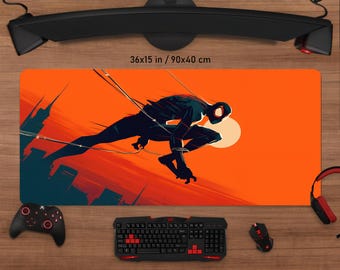 Spider-Verse Desk Mat: Personalized Gaming Mouse Pad, Vibrant Print