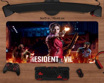Resident Evil Desk Mat – Zombie Horror Gaming Mouse Pad