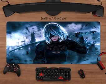 Nier Automata Gaming Mouse Pad: Vibrant Anime Desk Mat