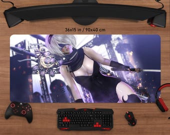 Nier Automata Gaming Mouse Pad: Vibrant Anime Desk Mat