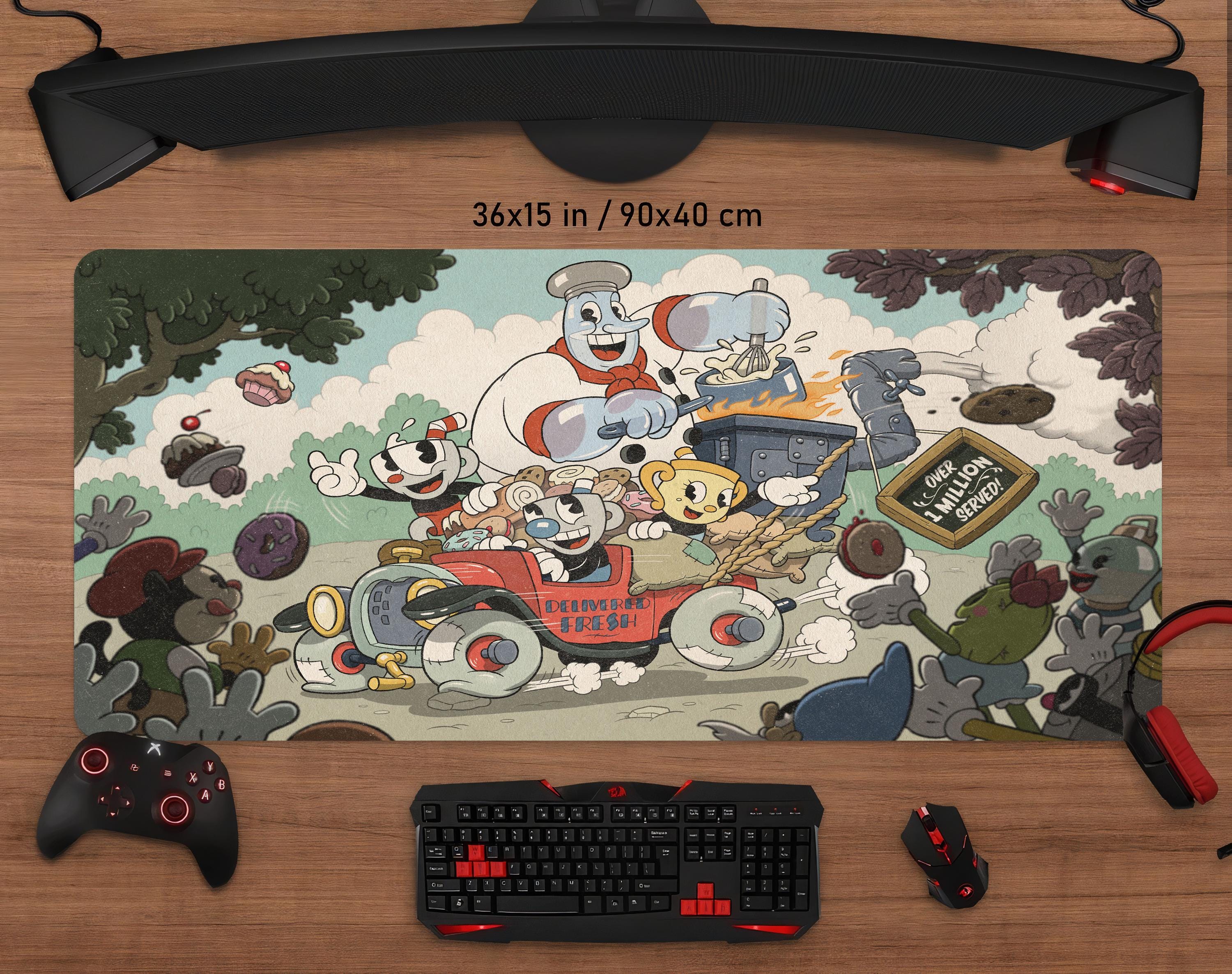 cuphead ゲーミングマウスパッド　レア cuphead ゲーミングマウスパッド レア Cuphead Mouse Pad - Etsy