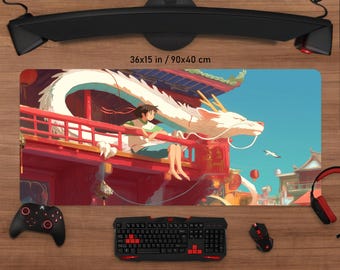 Spirited Away Mouse Pad: Anime Gaming Desk Mat, Personalized