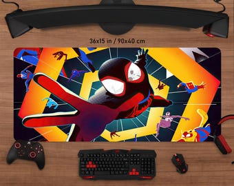 Spider-Man Desk Mat: Across the Spider-Verse, Personalized Gaming Mouse Pad