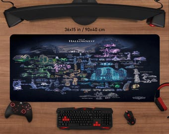 Hollow Knight Map Mouse Pad: Personalized Gaming Desk Mat