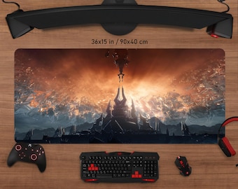 Azeroth Desk Mat | World of Warcraft Gaming Mouse Pad