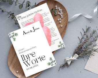 Wedding vows, vows, wedding ceremony, wedding ceremony, template, Canva, speech