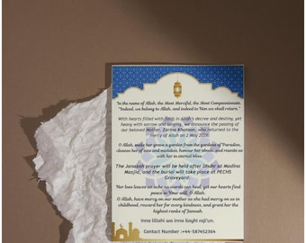 Until We Meet in Jannah — Islamic Memorial Card | Canva Editable | Print or Share Digitally