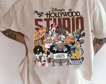 chemise vintage couleurs confort Disney Hollywood Studios, chemise rétro Hollywood Studios, chemises Disneyworld, chemise Hollywood Studios Trip 2024