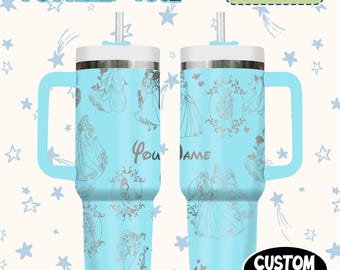 Personalized Disney  Cup, Custom Laser Engraved Tumbler with Name & Logo, Christmas Gift for Him or Her