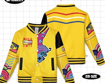 Demon Baseball Jacket, KPop Demon Cosplay, Halloween Costume, Custom Name, Kid Youth Adult