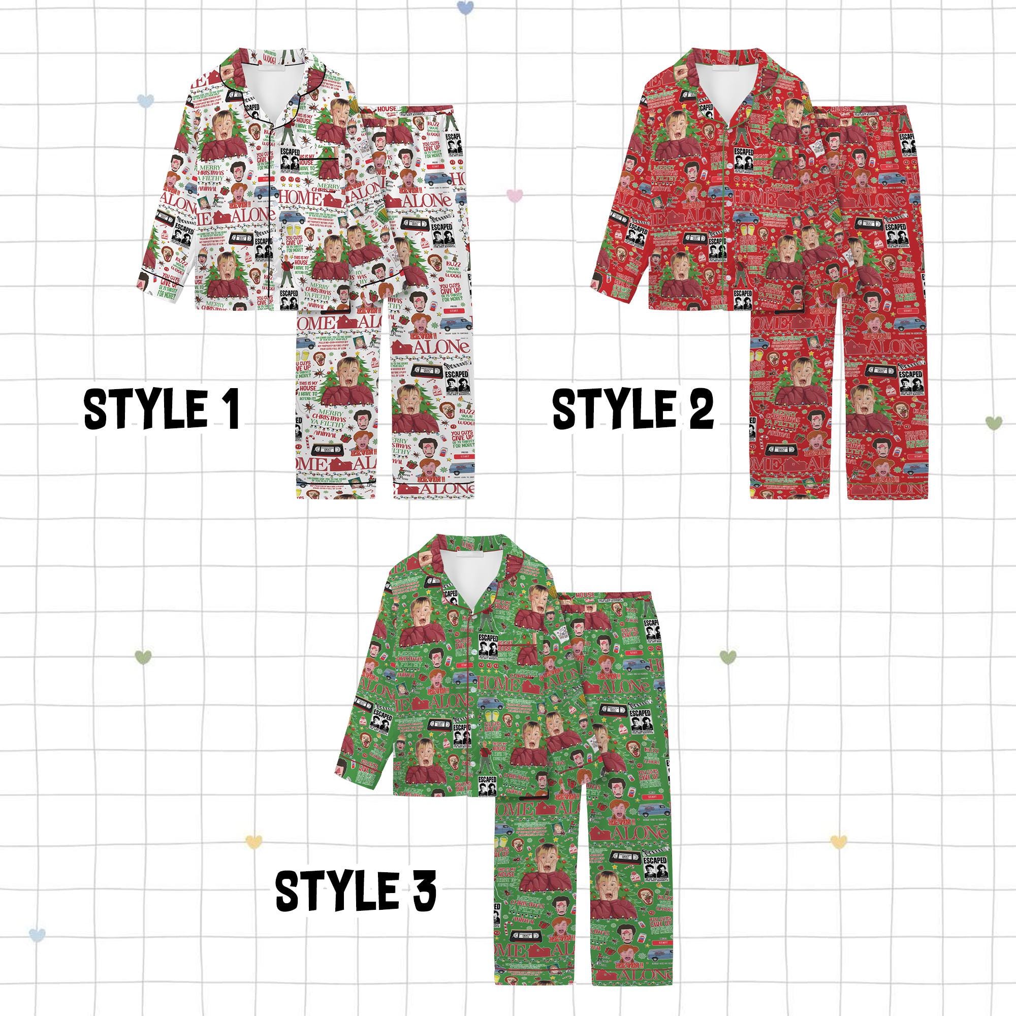 Discover Home Alone Christmas Pajama Set, Movie-themed Loungewear for Adults