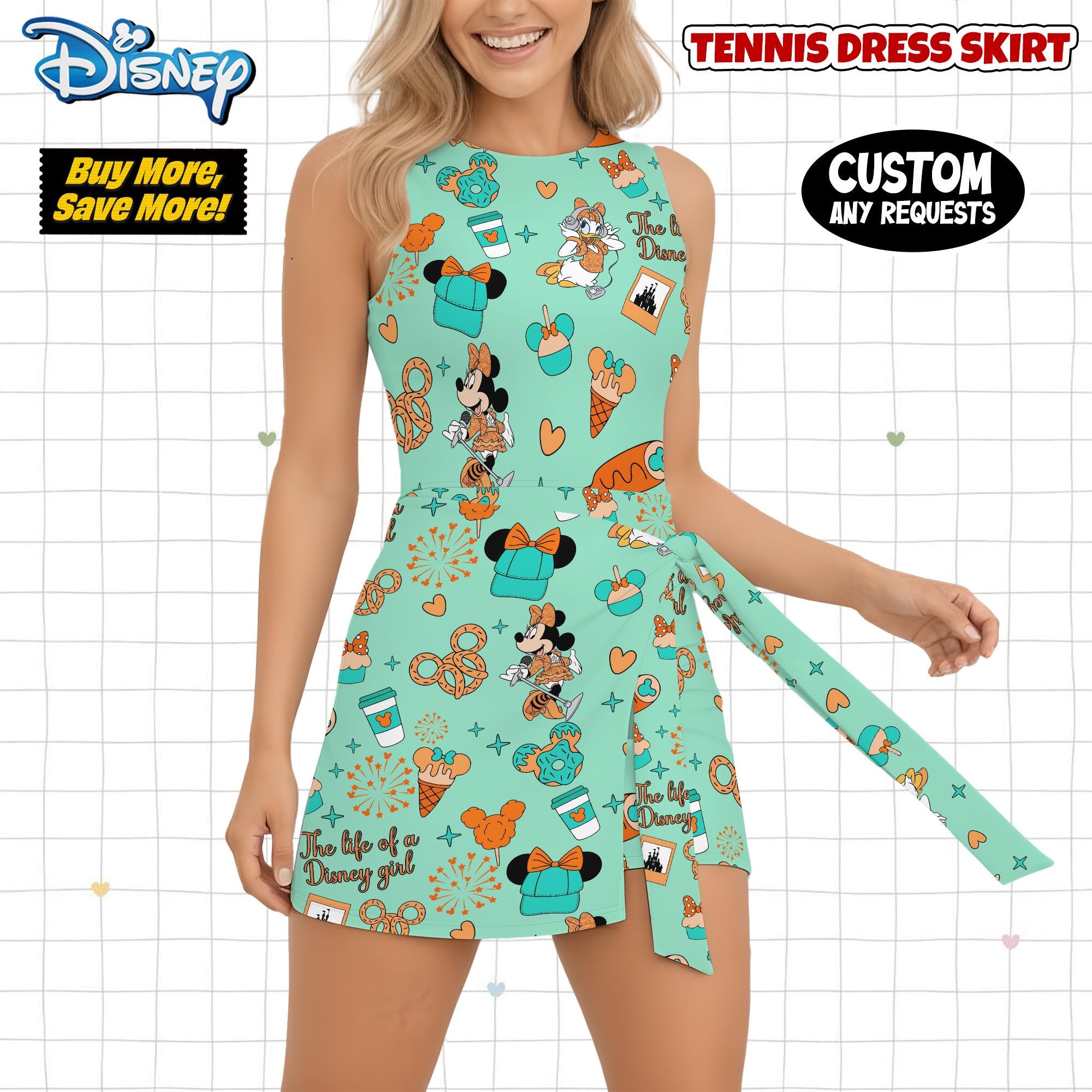 Discover Minnie The Life Of A Disney Girl Tennis Dress Skirt, Pirate Disney Cruise Trip, Disney Tennis Dress Skirt