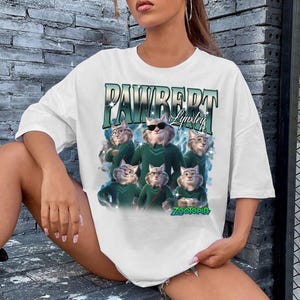 Pawbert Lynxley Shirt, Zootopia 2 Characters Tee, Disneyland Family Trip Outfit, Vintage 90s bild 3