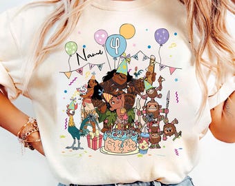 Personalized Name   Moana Birthday T-Shirt,   Moana Maui Crush Birthday Present Gift,  land Family Tee, Kid Youth Adult Shirt