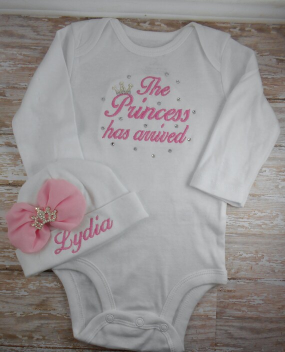 Items similar to Baby girl coming home outfit, The Princess has arrived