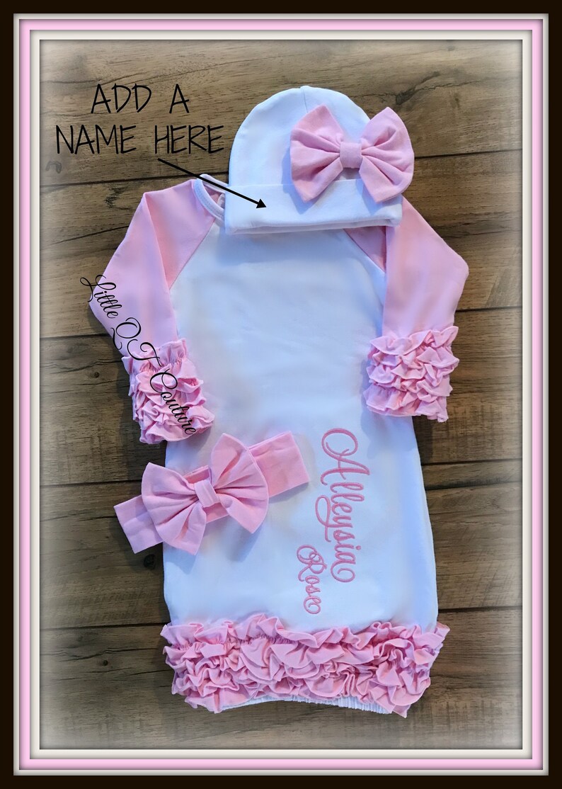 monogram baby girl clothes