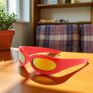 Unique Anime Sunglasses Halloween Gift, Gurren Lagann Costume Sunglasses, Cool Cosplay Costume, Festival Accessories, Gift For Friend