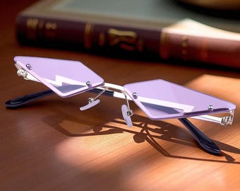 Gafas de sol de anime únicas, regalo de Halloween, gafas de sol con un divertido disfraz de Evelynn, disfraz de cosplay genial, accesorios para festivales, regalo para novia.