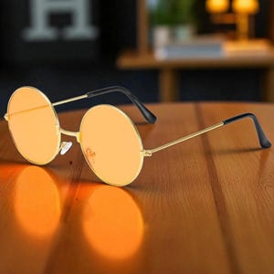 Vintage Round Sunglasses, Colourful Metal Frame UV400 Lenses, Retro Style Eyewear for Summer, Fashion Accessory for Her or Him