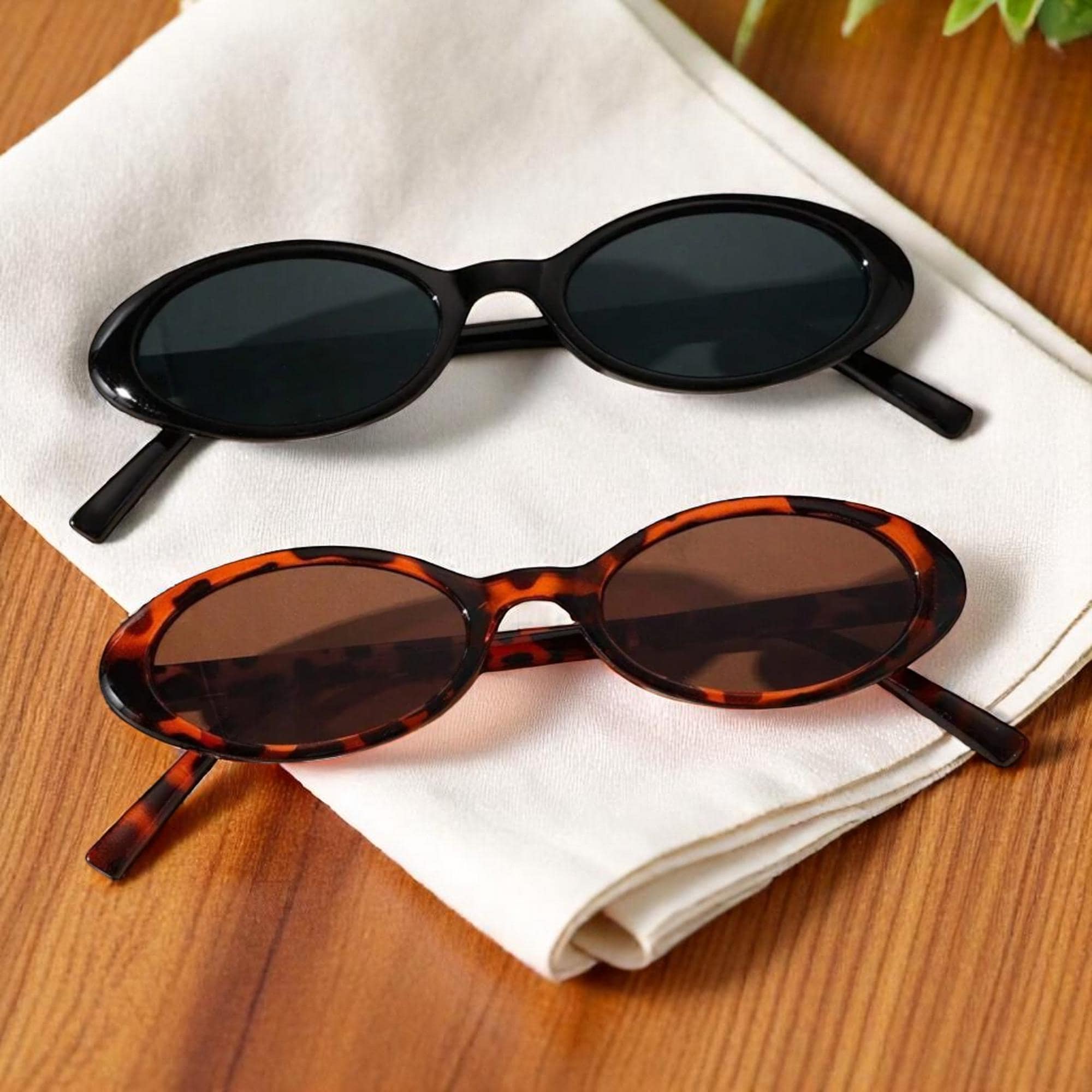 ?New 90\'s Trendy Sunglasses for Women & Men, Retro, Polycarbonate Lens Amazon.com: Breaksun Retro Oval Sunglasses for Women Men  main image 3