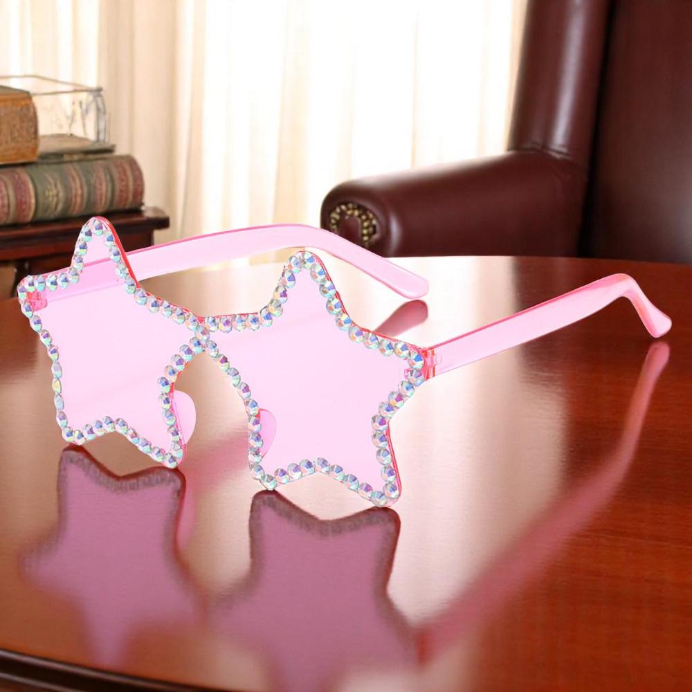 Cute Star Rhinestone Frame Sunglasses, Unique Star Shaped Sunglasses, Festival Accessories, Trendy Fashion Glasses Rave Wear, Gift For Her