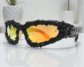 Gafas de sol estéticas con púas, gafas de moda, un regalo original para ella