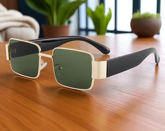 Gafas de sol cuadradas de moda para mujer, montura grande y estilo urbano, gafas llamativas para looks cotidianos, un regalo para ella.