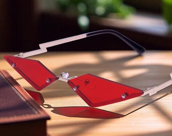 Gafas de sol de anime únicas, regalo de Halloween, gafas de sol con un divertido disfraz de Evelynn, disfraz de cosplay genial, accesorios para festivales, regalo para novia.