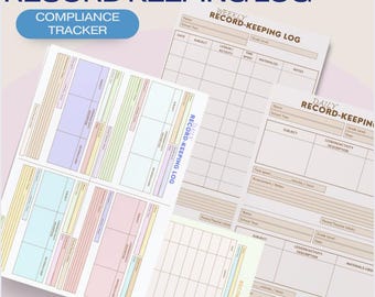 Homeschool Record Keeping Log Printable Daily And Weekly Lesson Planner Homeschool Portfolio Legal Compliance Tracker