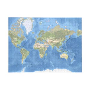 Rompecabezas, Mapa del Mundo Educativo, 96, 252, 500, 1000 Piezas - Mapa de National Geographic, Países y Océanos, Rompecabezas de Geografía, Aprendizaje