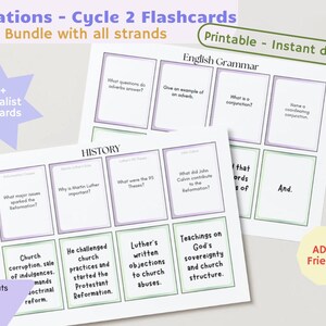 Tarjetas de estudio imprimibles (PDF, descarga instantánea) de Fundamentos de Conversaciones Clásicas, Ciclo 2, Trivia de Conocimientos Básicos