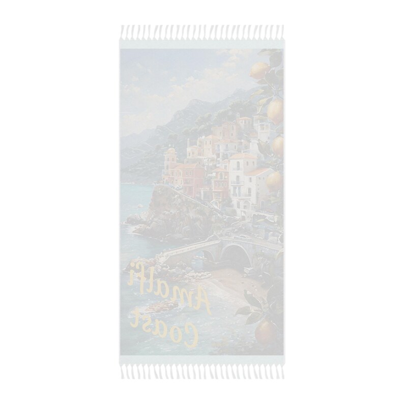 Amalfi coast map Boho Beach towel Perfect for Summer Beach Days Gift for Travelers Vacation Essentials Best Beach Towel quick dry towel image 3