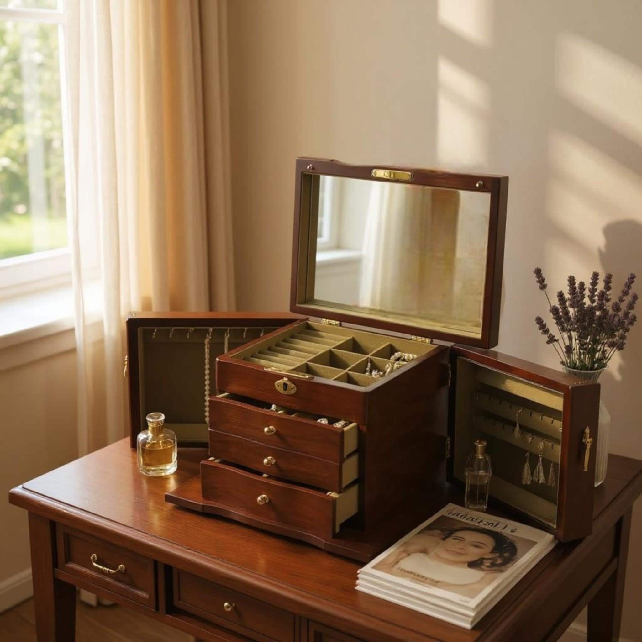 Giantex Jewelry Chest Armoire Armoire Clearance Jewelry Boxes