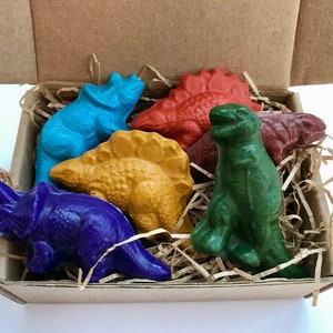 Dinosaur CRAYONS Natural Crayons Dinosaur Gift Dinosaur image 1