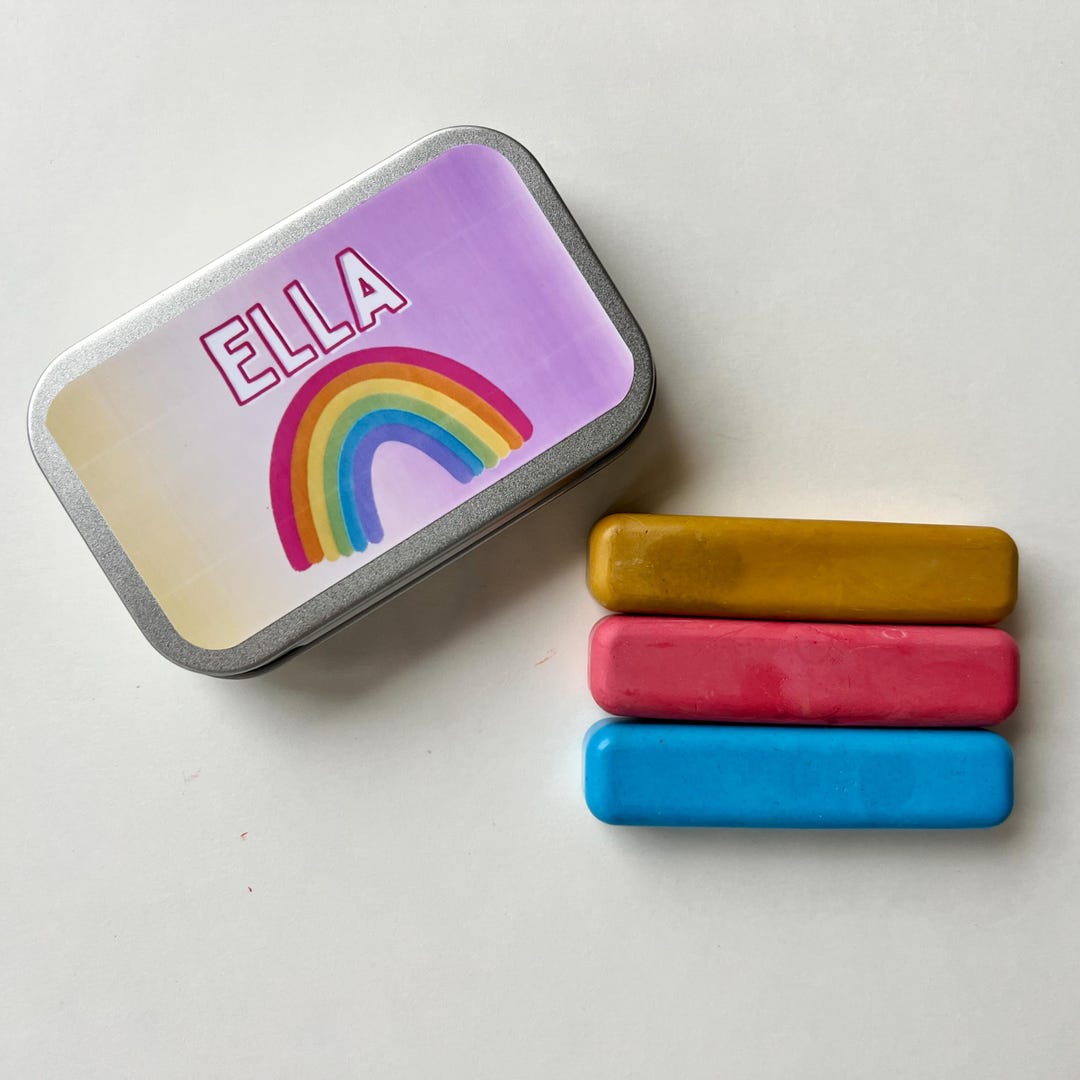 Personalized Natural Crayons for Kids - Non-toxic Art Supplies in ...