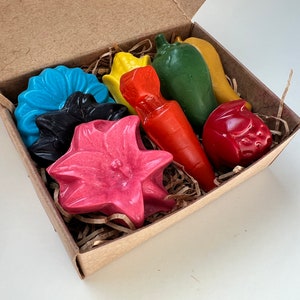 Farmers Market Natural Soy Crayons Handcrafted Coloring Fun Garden Toy Gift for Kids image 4