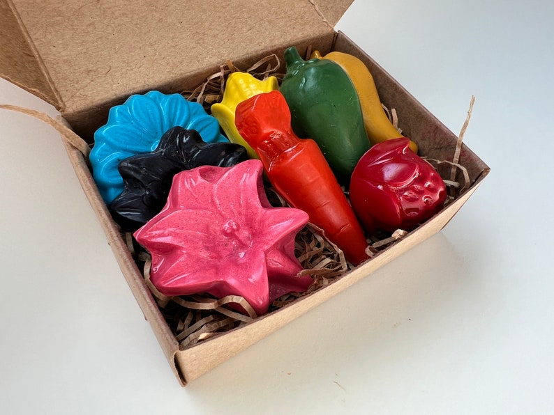 Farmers Market Natural Soy Crayons Handcrafted Coloring Fun Garden Toy Gift for Kids image 4