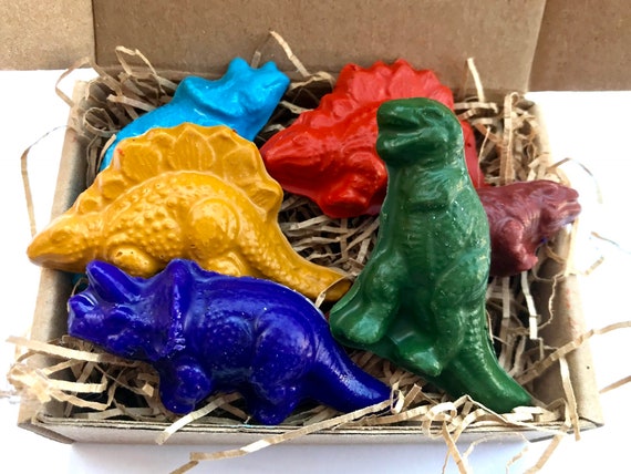 Dinosaur Crayons | Eco-Friendly Kids Gift & Party Favor | Dino Toy