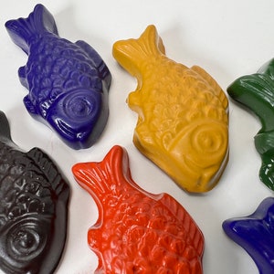 Fish Crayons Handcrafted with Natural Soy Wax Nature Gift for Kids image 7