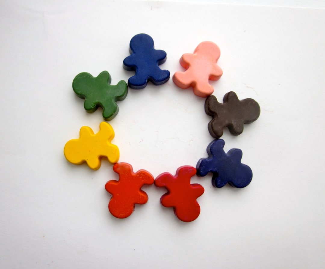 Chunky Crayons for Toddlers Rainbow People Shaped Nontoxic Coloring Set Plant Based Fun for All