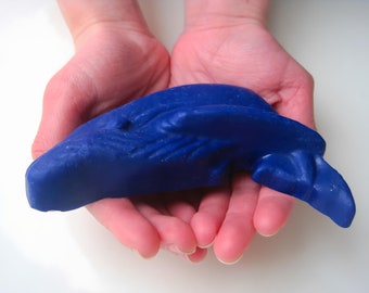 Big Blue Whale Toy - Biodegradable Crayon, Safe and Natural Non Toxic Art for Kids - Ideal Toddler Crayon - Unique Birthday Gift