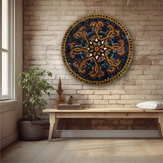 Art Deco Arabesque Mosaic Patterns, Mosaic Art Patterns for Country, Western, Quirky & Antique Home Decor