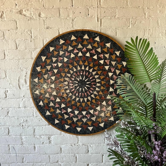 Premium Circular Mosaic Wall Art – Handmade Mosaic Art Patterns for Sophisticated & Country-Inspired Interiors