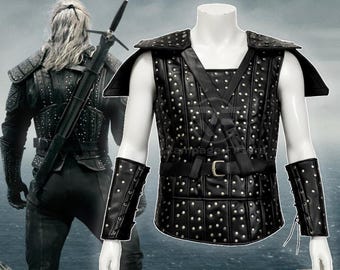 Witcher 2 Leather Cosplay Costume: Geralt Rivia LARP Set