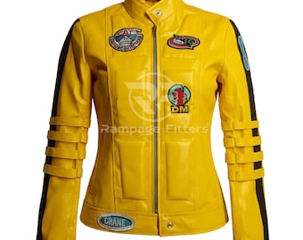 Kill Bill Yellow Leather Suit | the Bride Cosplay Costume