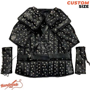 Handmade Witcher 2 Leather Cosplay Costume: Geralt Rivia LARP Set