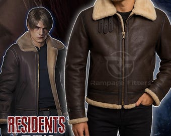 バイオハザード　レオン　ムートンジャケット 楽天市場】映画グッズ バイオハザード レオン レザージャケット