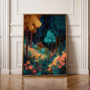 Cottagecore Decor Whimsical Wall Art Forest Wall Art Autumn Prints For Cozy Fall Bedroom Living Room Hallway Gallery Walls