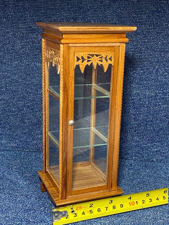 Handmade Miniature Furniture Curio Glass Display Etsy
